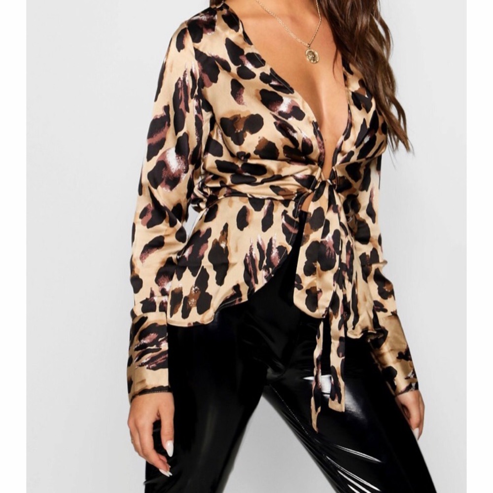 Leopard print blouse